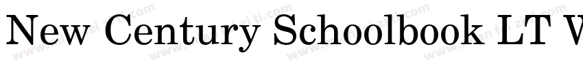 New Century Schoolbook LT W01Rm字体转换